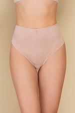 Високі хіпстер з безшовного мережива 809-25, бежевий.