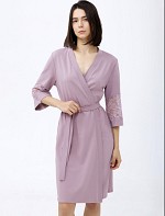 Халат з бавовни і мережива 1763, рожевий.