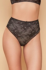 Високі хіпстер з безшовного мережива 809-25, чорний.