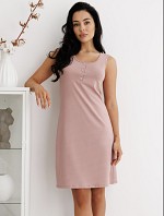 Сорочка з бавовни принт 838, рожевий.